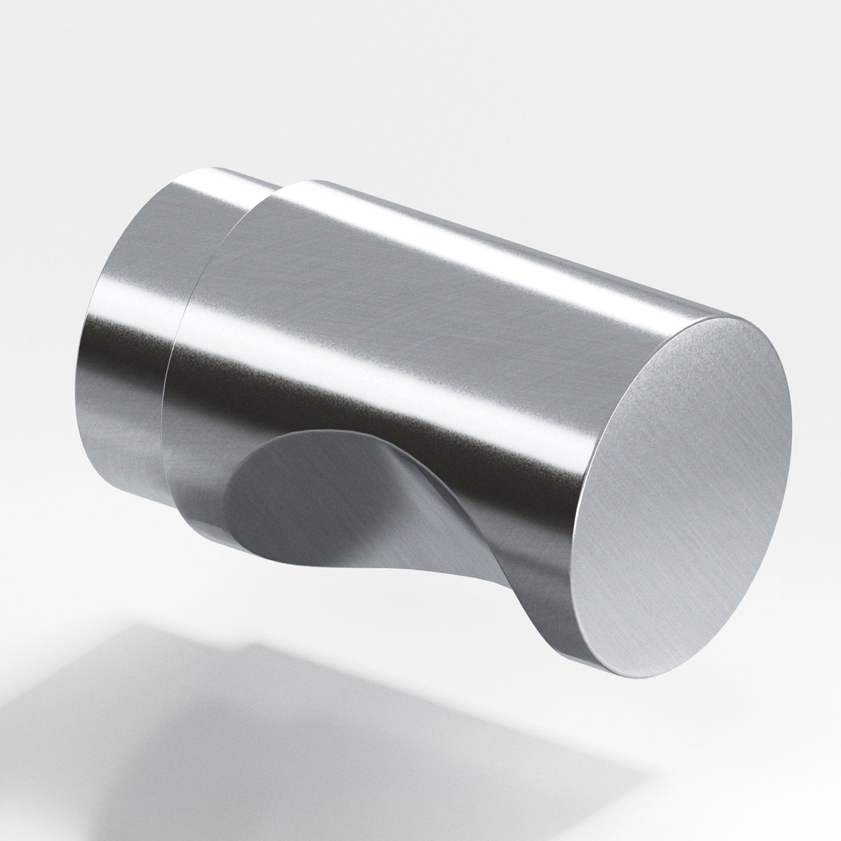 Colonial Bronze 144 Cylinder Knob, 1/2 in Diameter - Satin Chrome