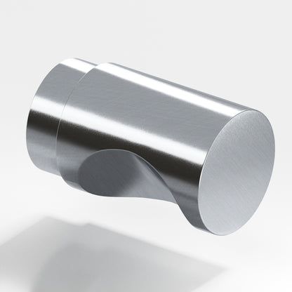 Colonial Bronze 146BB Cylinder Back-to-Back Shower Door Knob Kit, 1 in Diameter - Satin Chrome