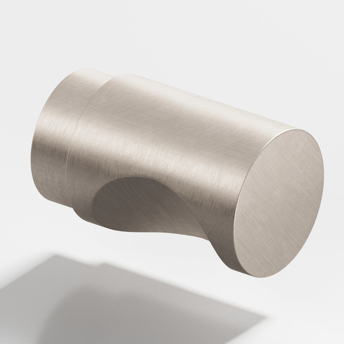 Colonial Bronze 144 Cylinder Knob, 1/2 in Diameter - Matte Satin Nickel