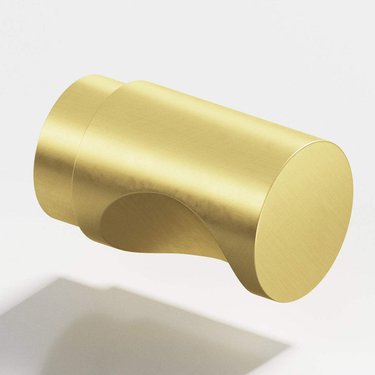 Colonial Bronze 146 Cylinder Knob, 1 in Diameter - Matte Satin Brass