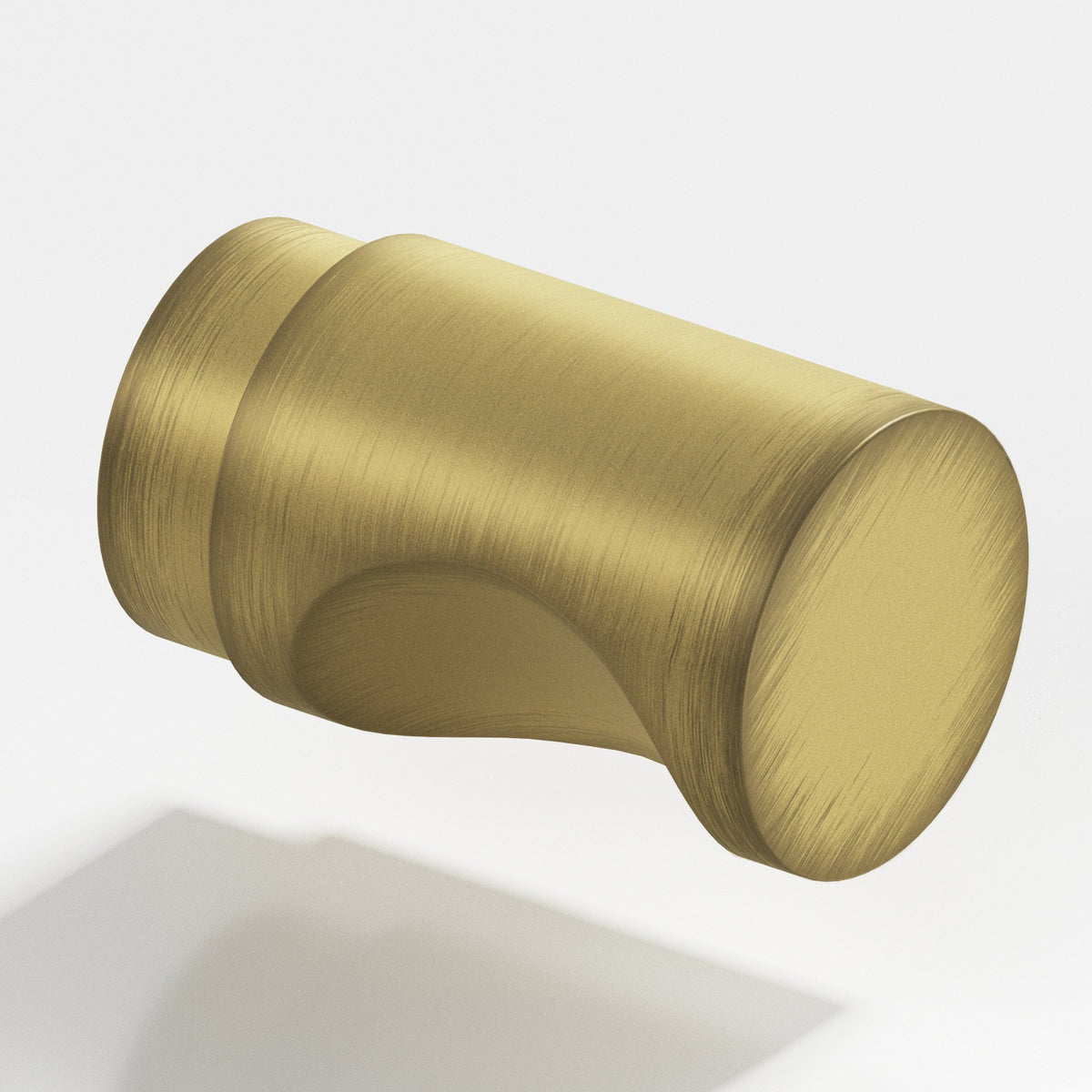 Colonial Bronze 144 Cylinder Knob, 1/2 in Diameter - Matte Antique Satin Brass