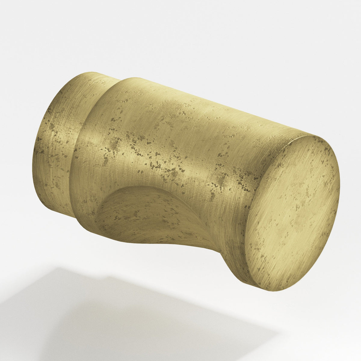 Colonial Bronze 144 Cylinder Knob, 1/2 in Diameter - Distressed Antique Brass
