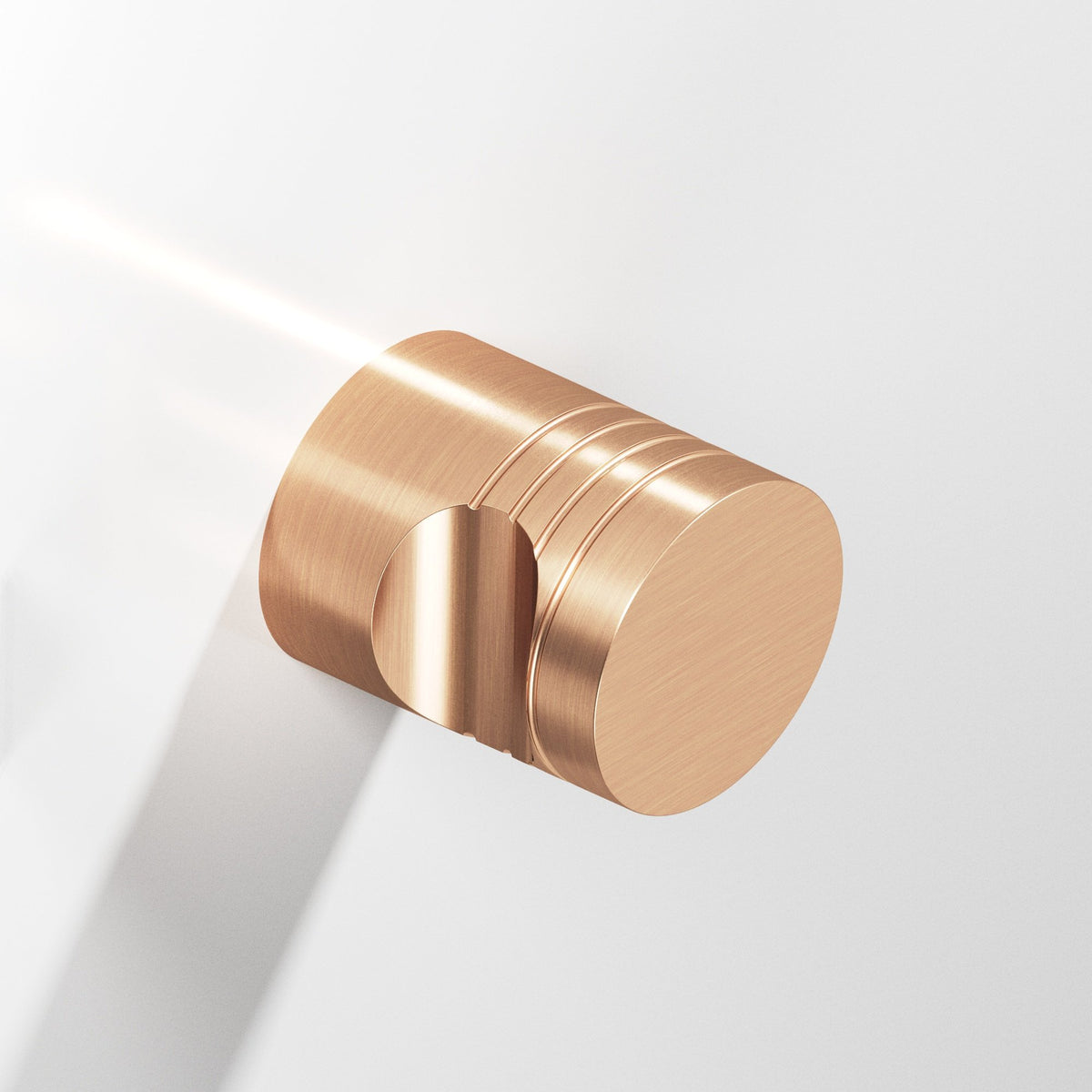 Colonial Bronze 105 Round Grooved Knob, 1 in Diameter - Satin Bronze