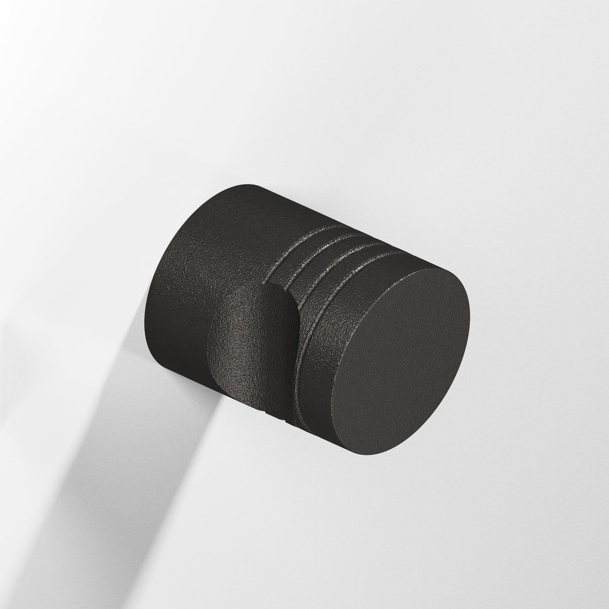 Colonial Bronze 105BB Round Grooved Back-to-Back Shower Door Knob Kit, 1 in Diameter - Frost Black™