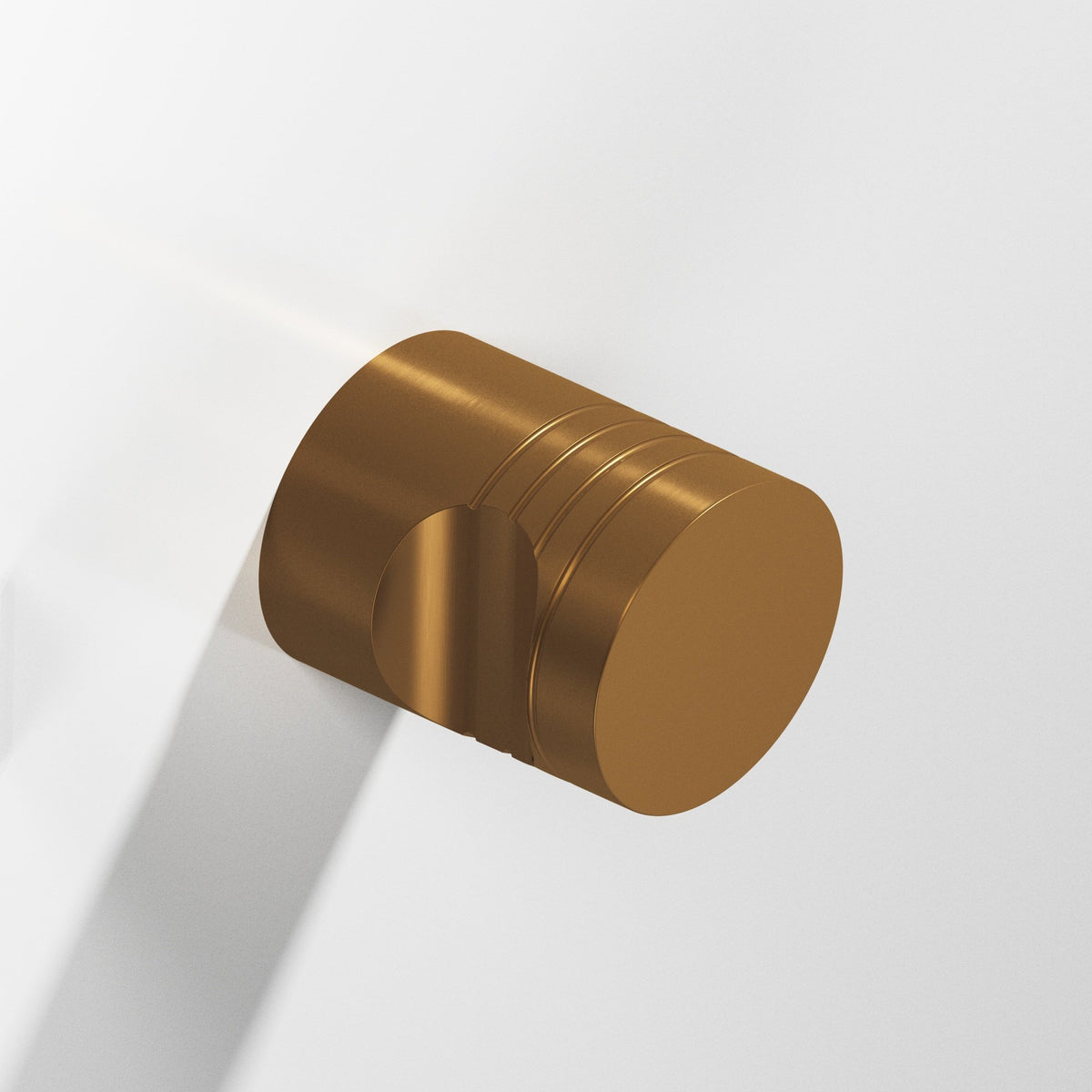 Colonial Bronze 104 Round Grooved Knob, 3/4 in Diameter - Matte Light Statuary Bronze