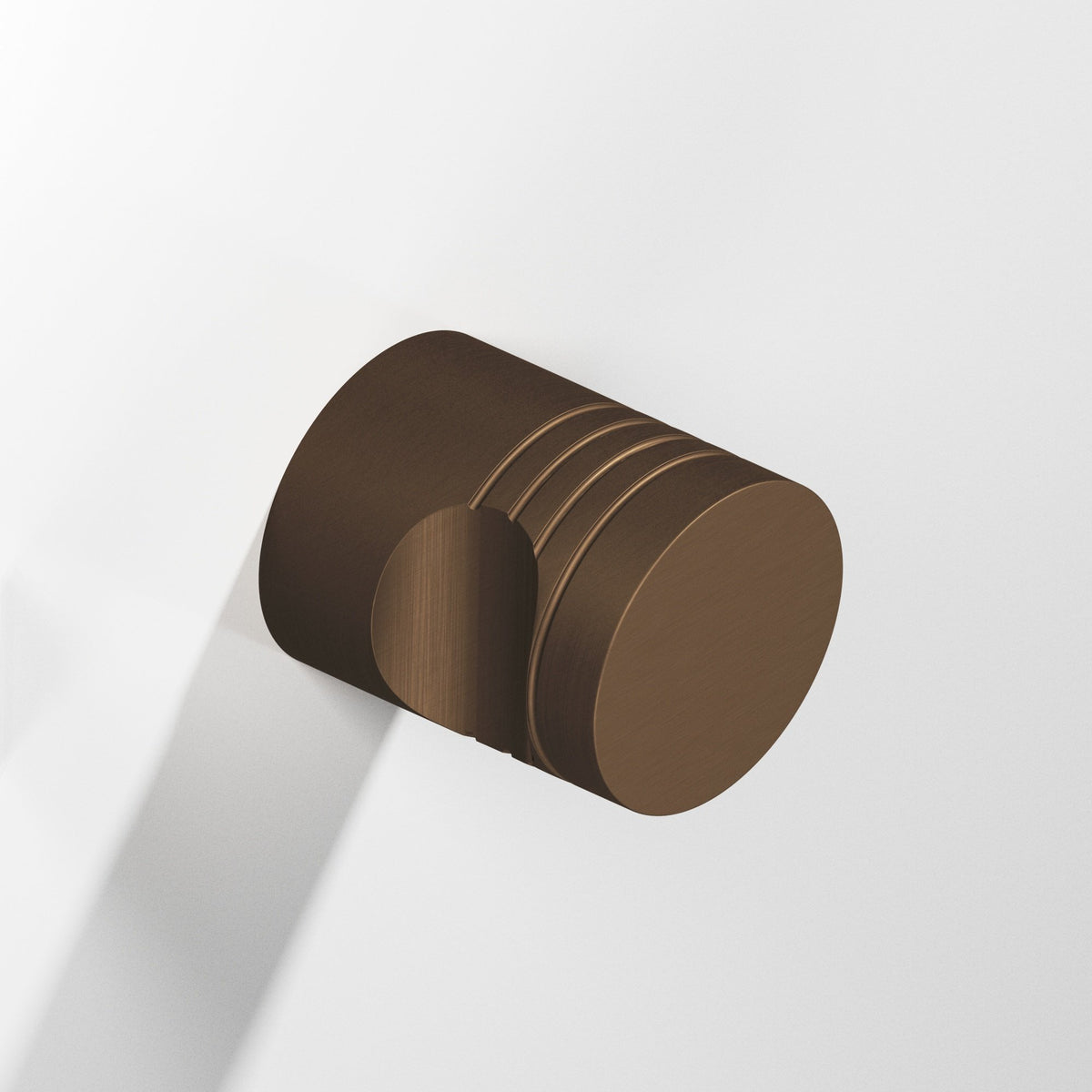 Colonial Bronze 104 Round Grooved Knob, 3/4 in Diameter - Matte Oil Rubbed Bronze