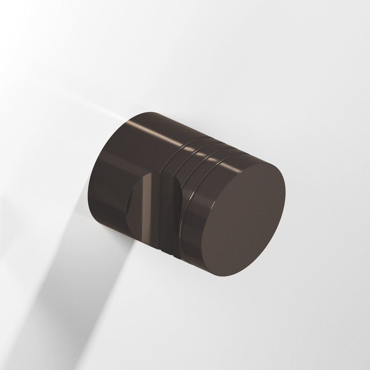 Colonial Bronze 105BB Round Grooved Back-to-Back Shower Door Knob Kit, 1 in Diameter - Dark Statuary Bronze