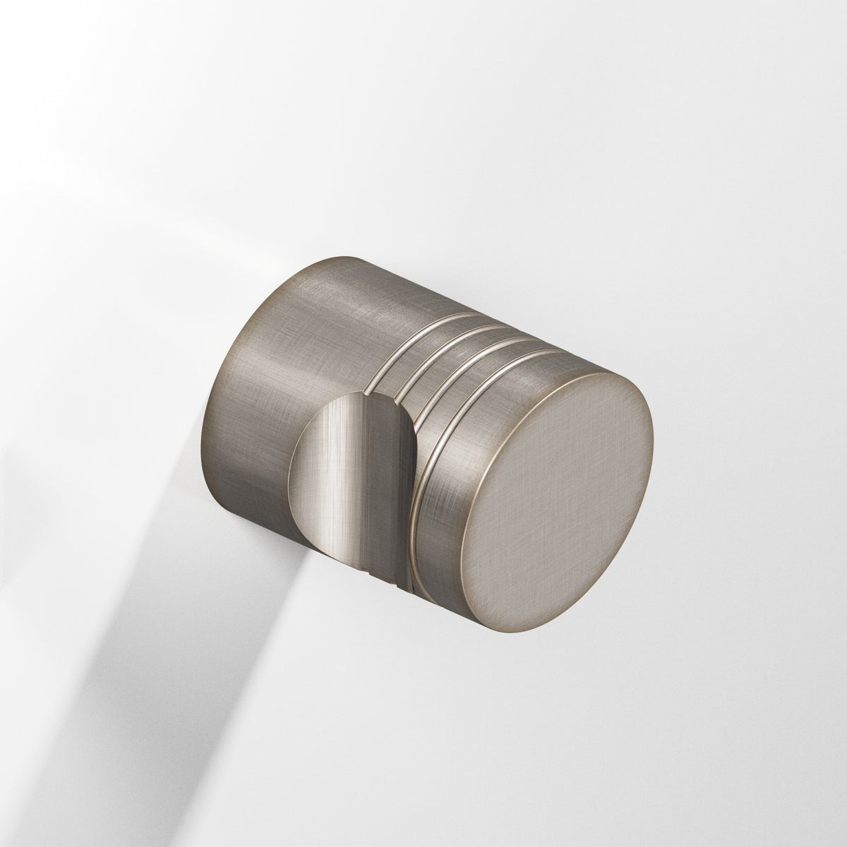 Colonial Bronze 104 Round Grooved Knob, 3/4 in Diameter - Pewter