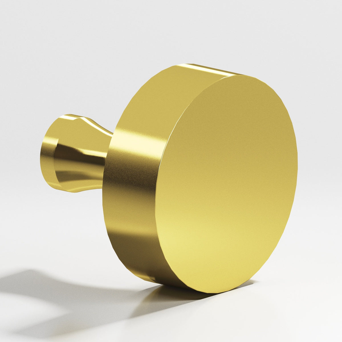 Colonial Bronze 110 Round Knob with Flared Post, 1 in Diameter - French Gold