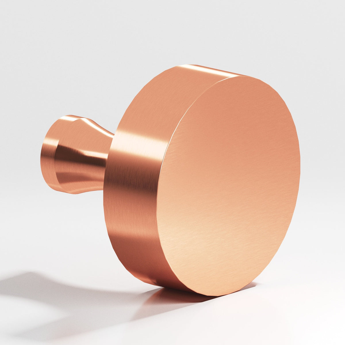 Colonial Bronze 110 Round Knob with Flared Post, 1 in Diameter - Satin Copper