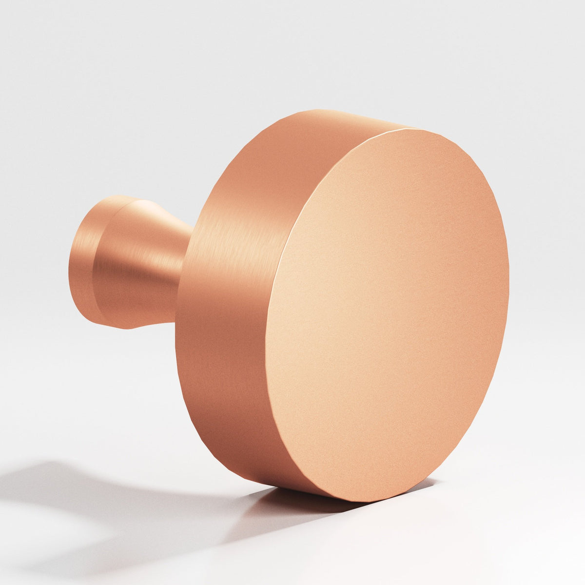 Colonial Bronze 112 Round Knob with Flared Post, 1-1/2 in Diameter - Matte Satin Copper