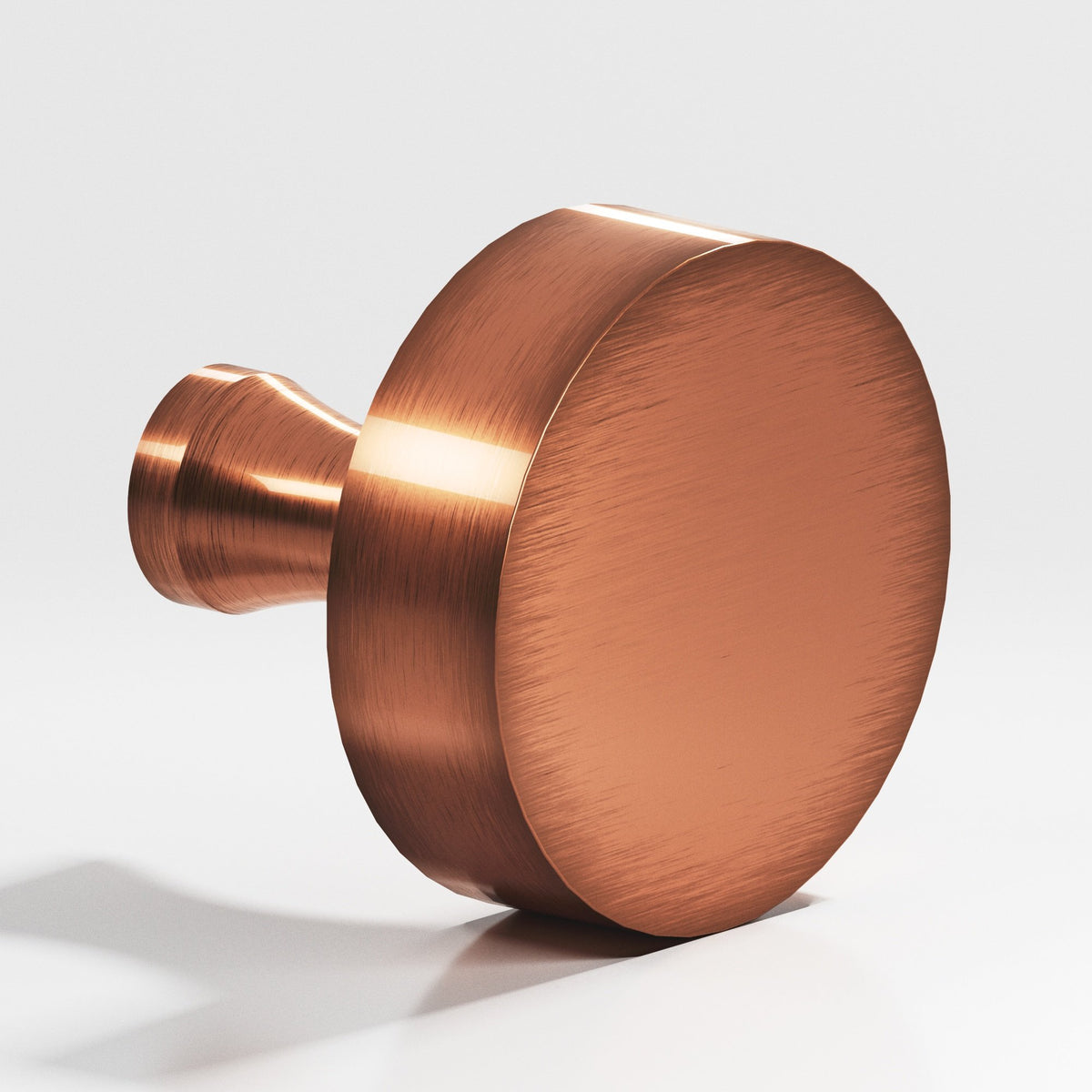 Colonial Bronze 110 Round Knob with Flared Post, 1 in Diameter - Antique Copper