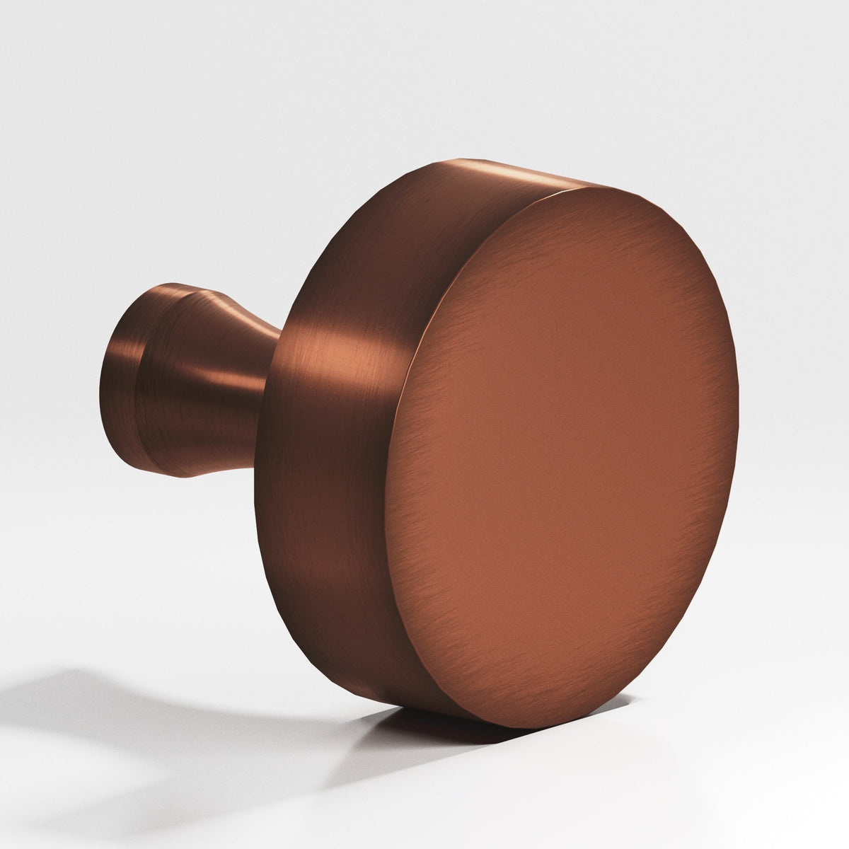 Colonial Bronze 110 Round Knob with Flared Post, 1 in Diameter - Matte Antique Copper