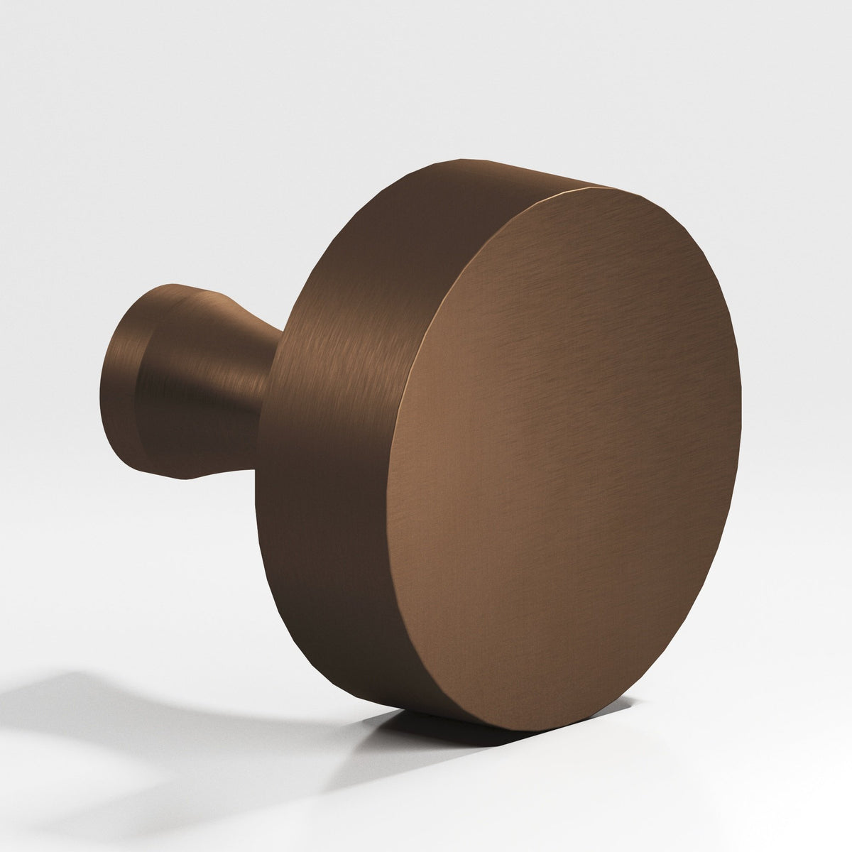 Colonial Bronze 110 Round Knob with Flared Post, 1 in Diameter - Matte Oil Rubbed Bronze