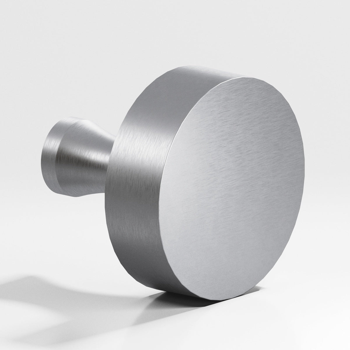 Colonial Bronze 112 Round Knob with Flared Post, 1-1/2 in Diameter - Matte Satin Chrome