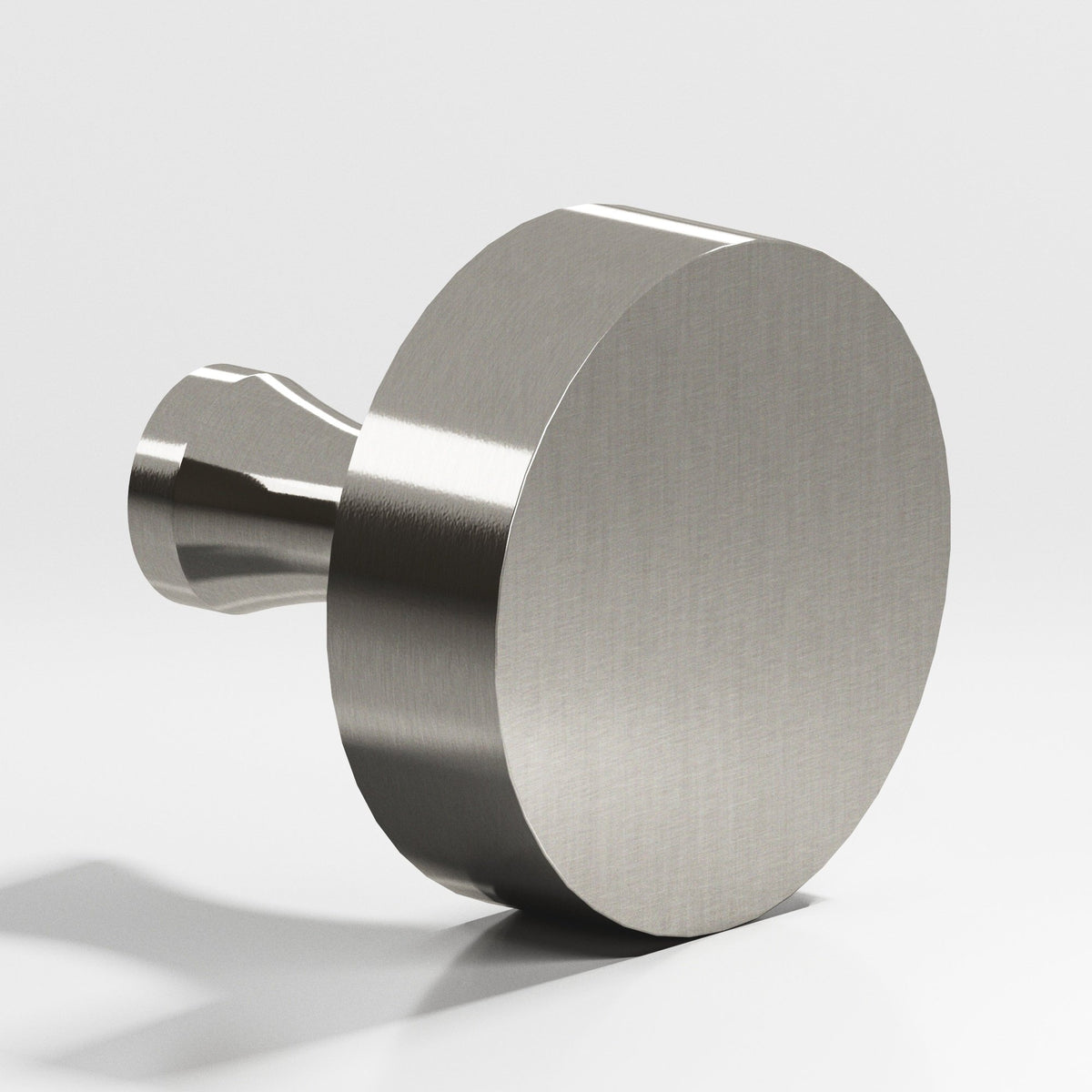 Colonial Bronze 110 Round Knob with Flared Post, 1 in Diameter - Nickel Stainless