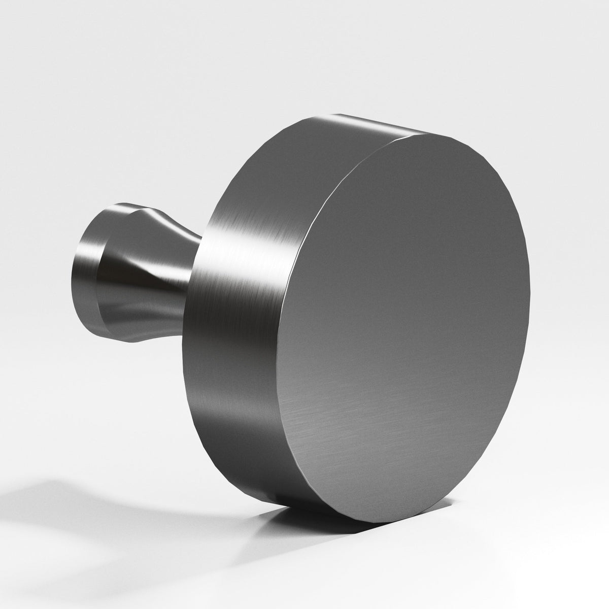 Colonial Bronze 110 Round Knob with Flared Post, 1 in Diameter - Graphite