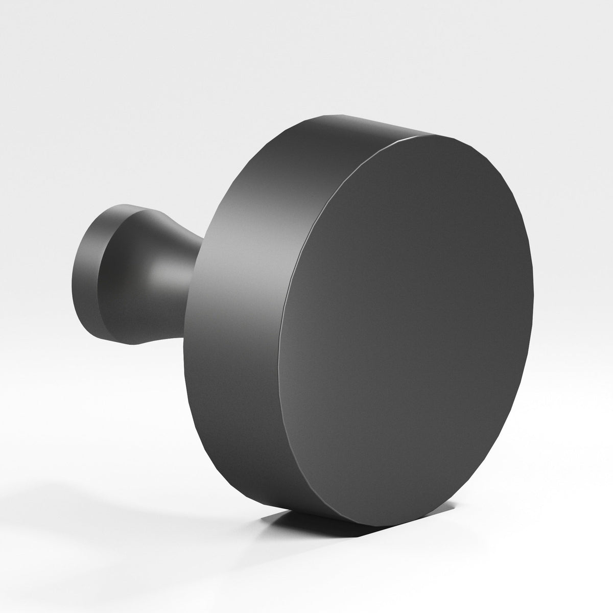Colonial Bronze 112 Round Knob with Flared Post, 1-1/2 in Diameter - Matte Graphite