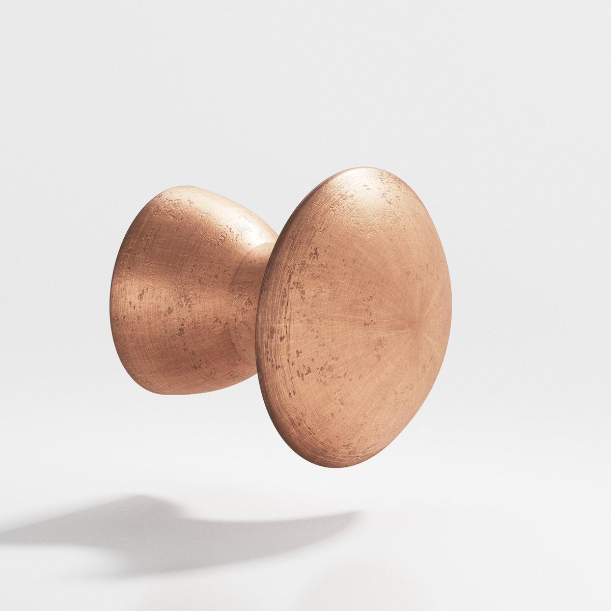 Colonial Bronze 114 Round Knob, 3/4 in Diameter x 3/4 in Projection - Distressed Antique Copper