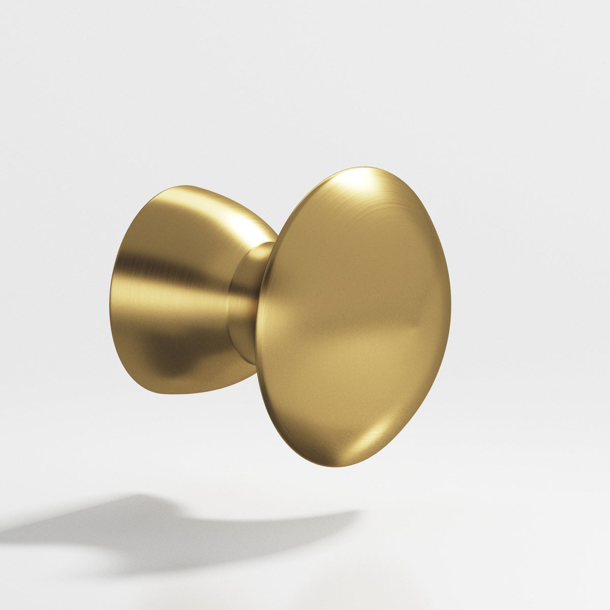 Colonial Bronze 114 Round Knob, 3/4 in Diameter x 3/4 in Projection - Satin Brass