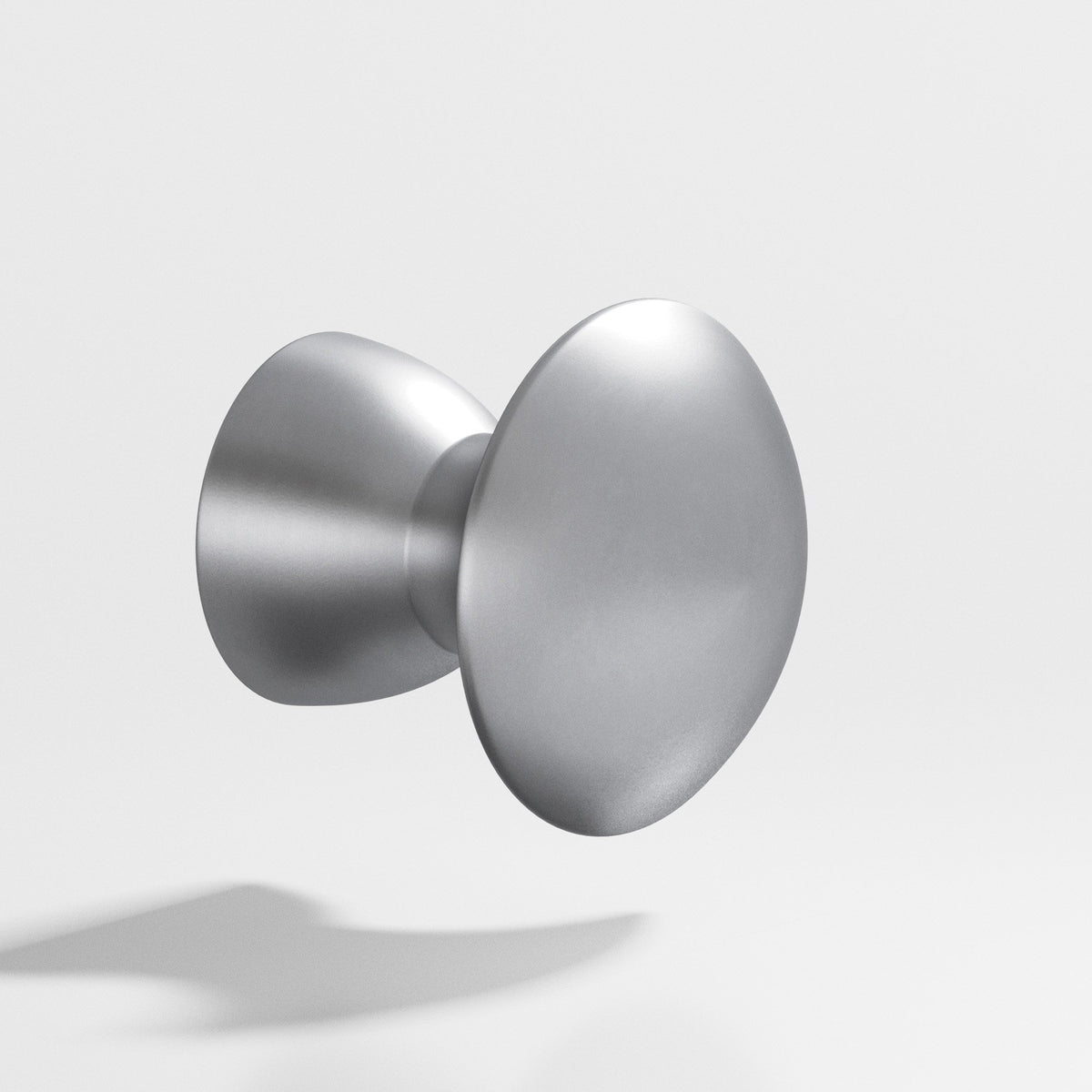 Colonial Bronze 114 Round Knob, 3/4 in Diameter x 3/4 in Projection - Matte Satin Chrome