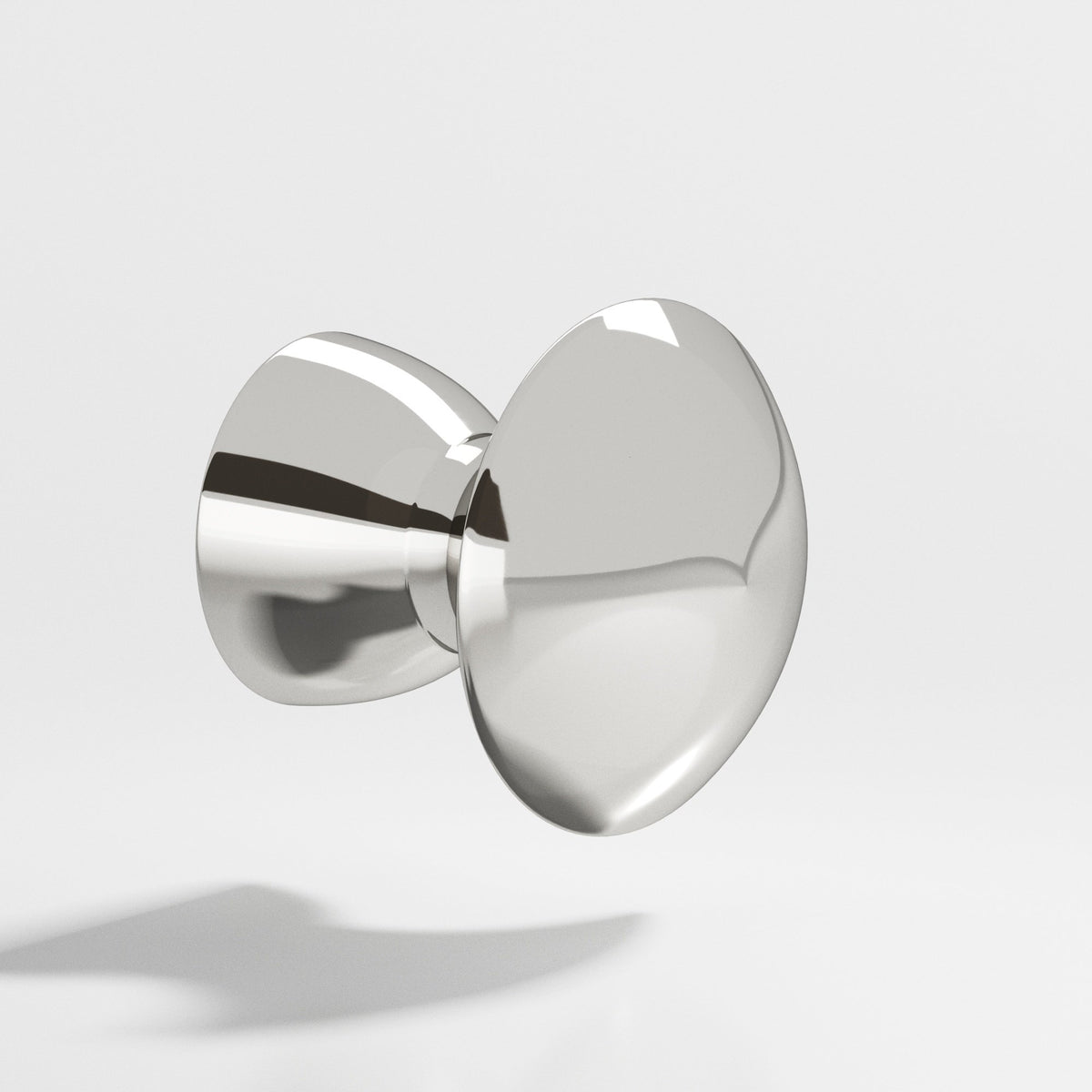 Colonial Bronze 118BB Round Back-to-Back Shower Door Knob Kit, 1-1/4 in Diameter - Polished Nickel