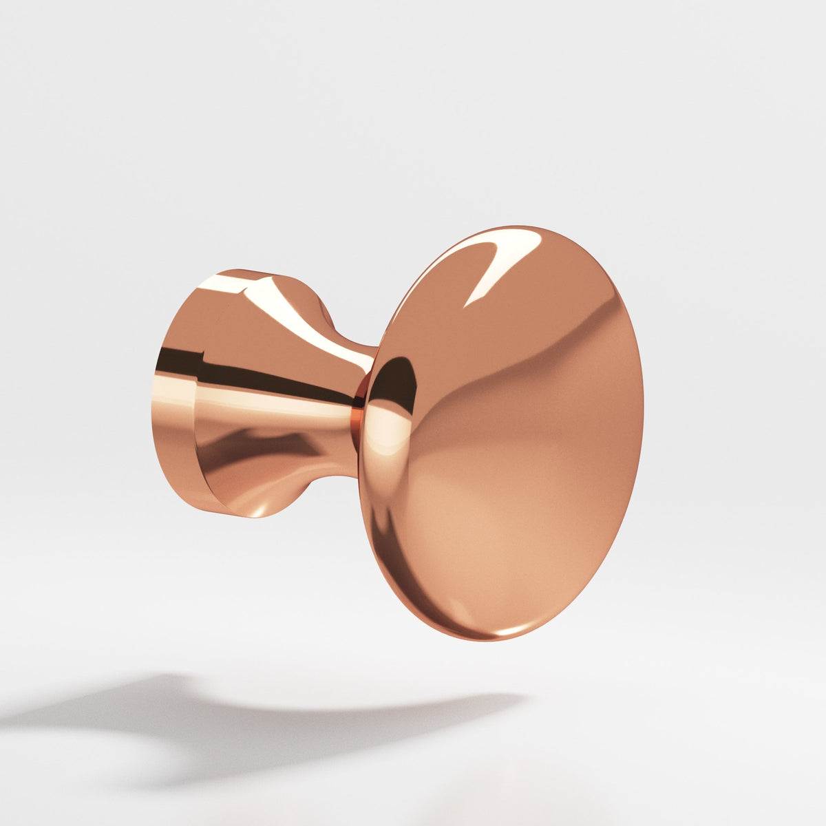 Colonial Bronze 115 Mushroom Knob, 7/8 in Diameter x 3/4 in Projection - Polished Copper