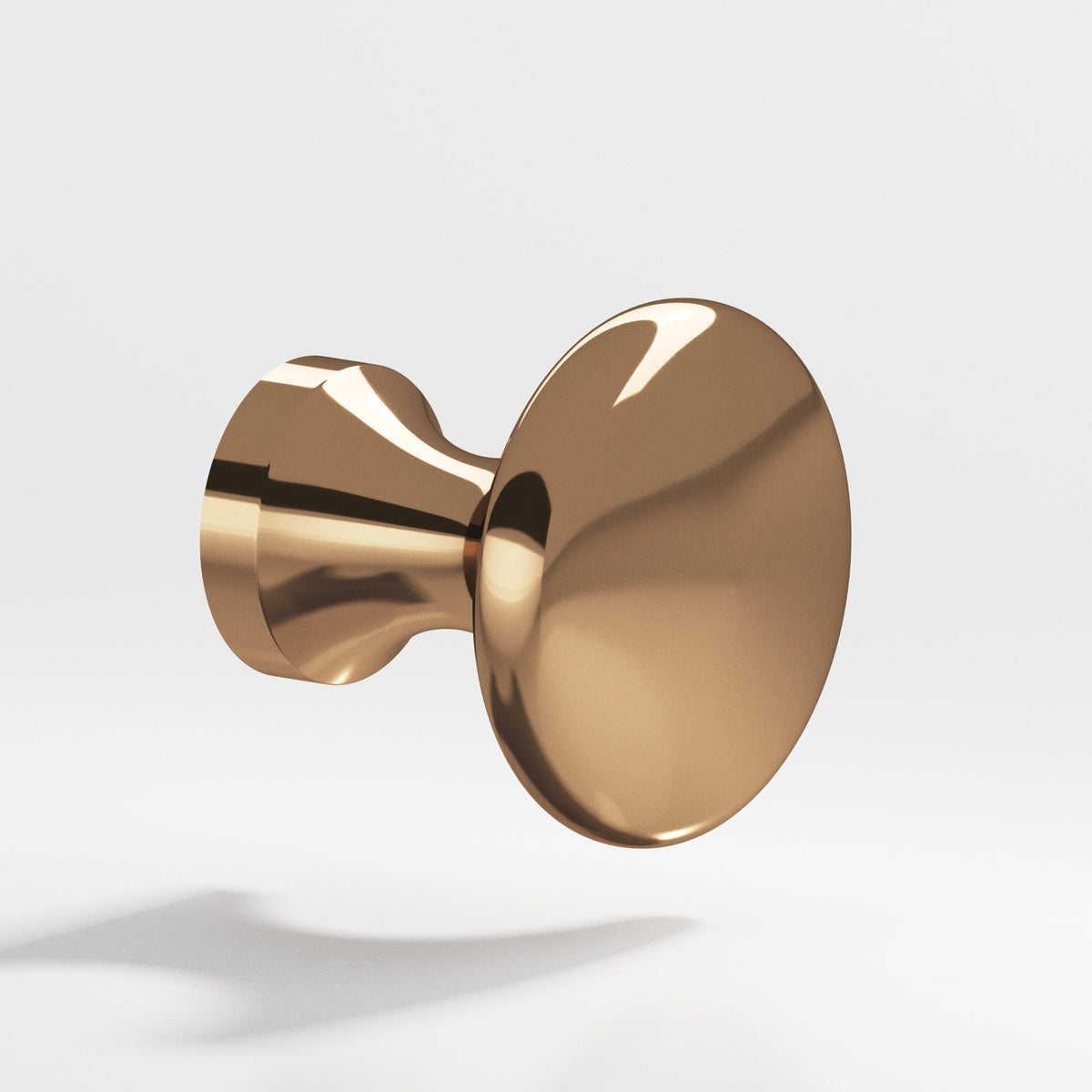 Colonial Bronze 116 Mushroom Knob, 1-1/8 in Diameter x 1-1/16 in Projection - Polished Bronze