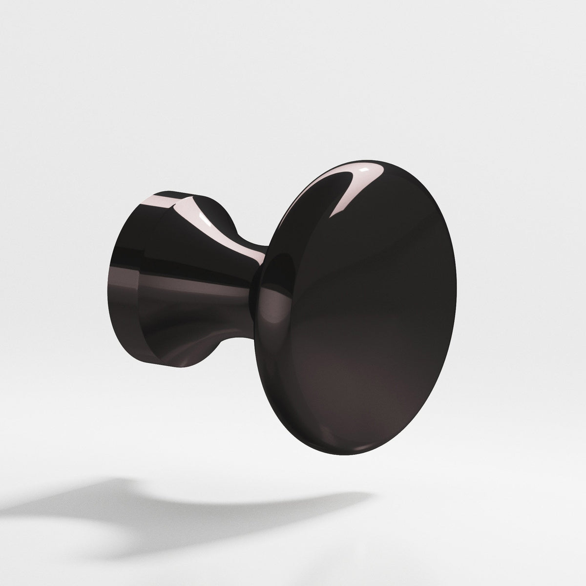 Colonial Bronze 115 Mushroom Knob, 7/8 in Diameter x 3/4 in Projection - Satin Black