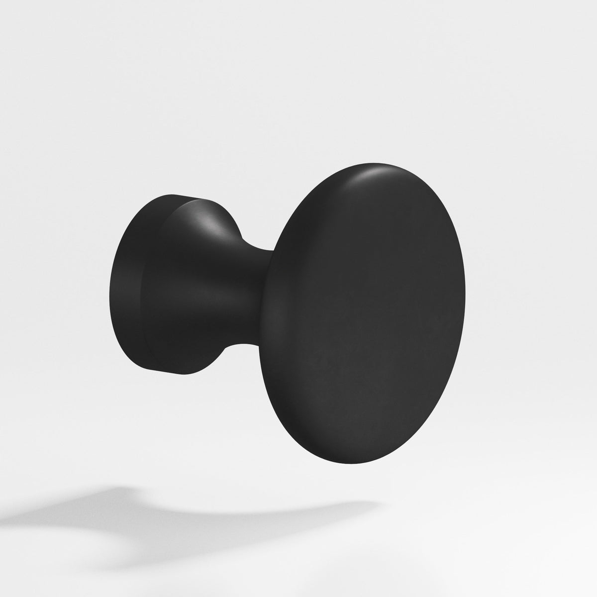 Colonial Bronze 115 Mushroom Knob, 7/8 in Diameter x 3/4 in Projection - Matte Satin Black