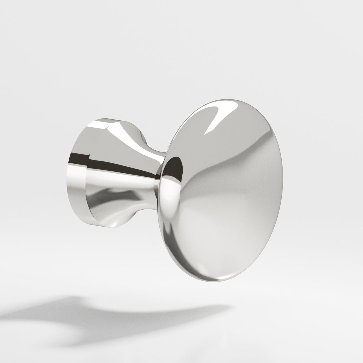 Colonial Bronze 116 Mushroom Knob, 1-1/8 in Diameter x 1-1/16 in Projection - Polished Nickel