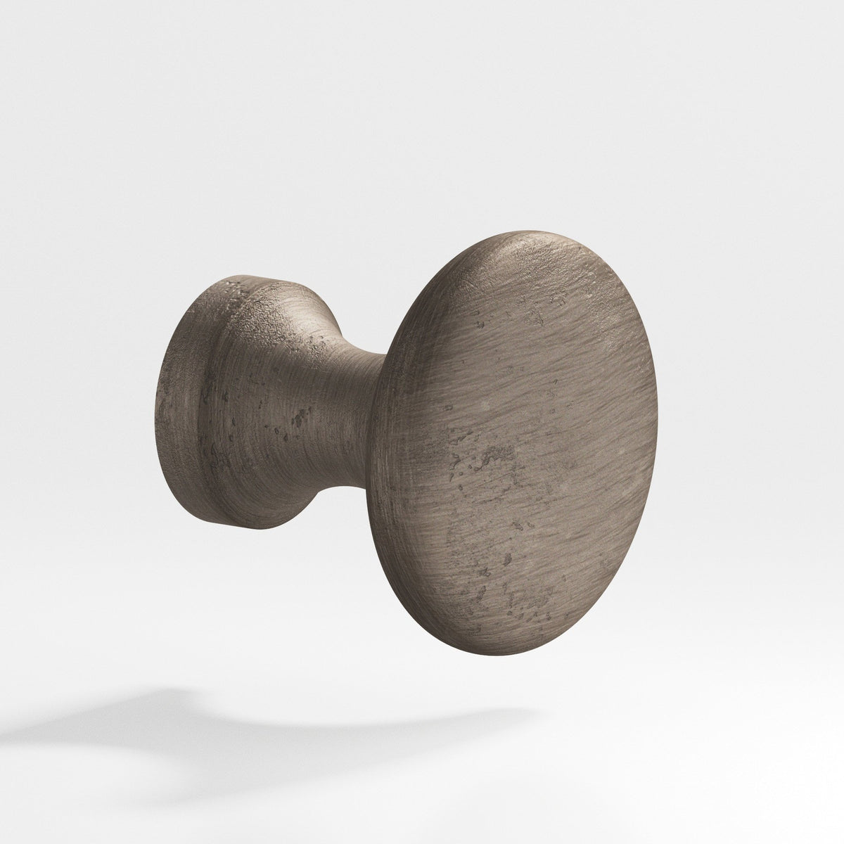 Colonial Bronze 116 Mushroom Knob, 1-1/8 in Diameter x 1-1/16 in Projection - Distressed Pewter