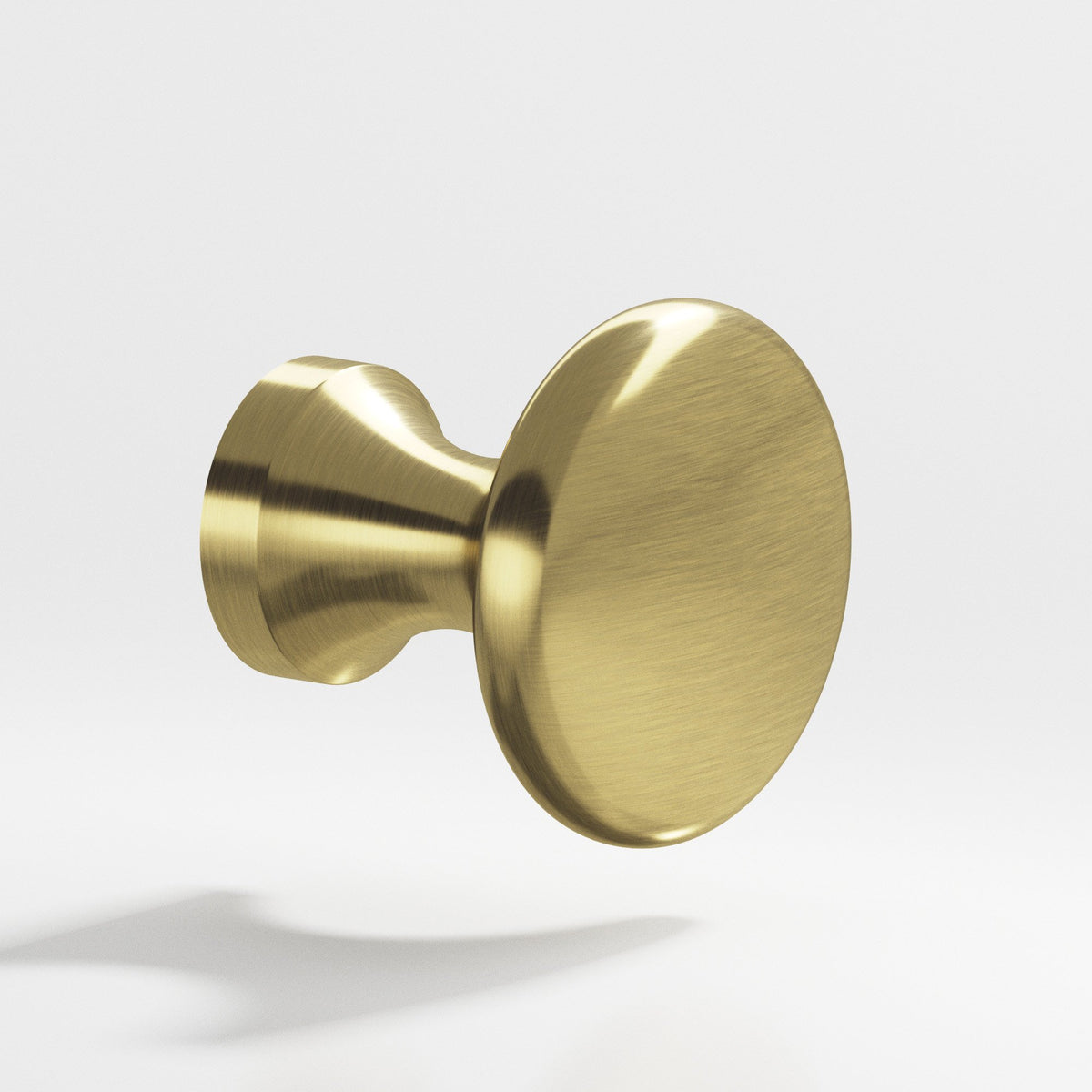 Colonial Bronze 116 Mushroom Knob, 1-1/8 in Diameter x 1-1/16 in Projection - Antique Brass