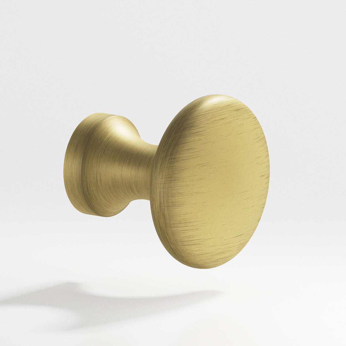 Colonial Bronze 116 Mushroom Knob, 1-1/8 in Diameter x 1-1/16 in Projection - Matte Antique Satin Brass