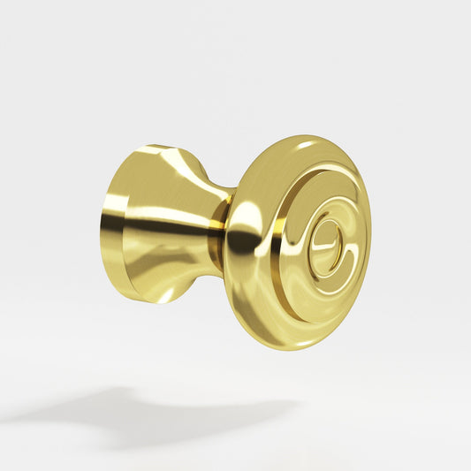Colonial Bronze 129 Round Ringed Knob, 7/8 in Diameter x 7/8 in Projection