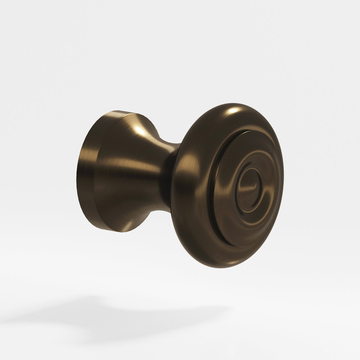 Colonial Bronze 139 Round Ringed Knob, 1-1/8 in Diameter x 1 in Projection - Oil Rubbed Bronze