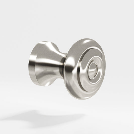 Colonial Bronze 150 Round Ringed Knob, 1-1/2 in Diameter x 1-1/8 in Projection
