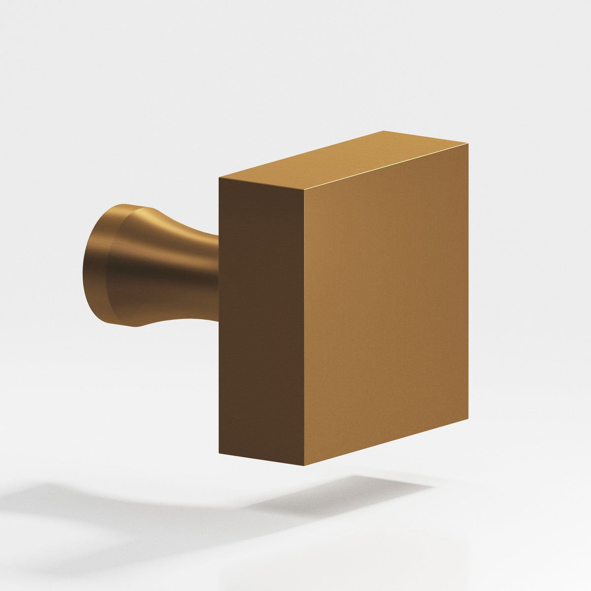 Colonial Bronze 121 Square Knob with Flared Post, 1-1/4 in - Matte Light Statuary Bronze