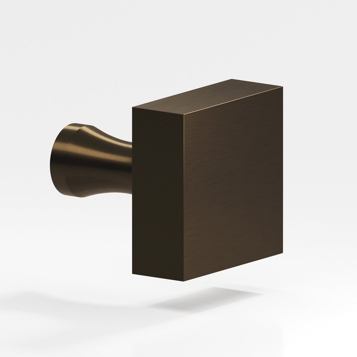 Colonial Bronze 120 Square Knob with Flared Post, 1 in - Oil Rubbed Bronze