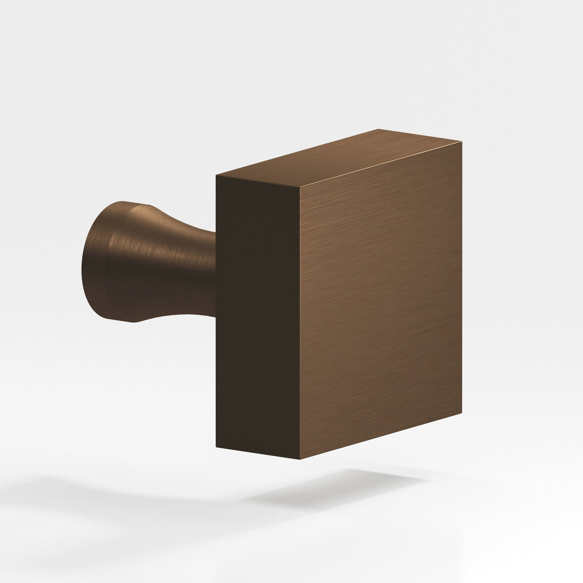 Colonial Bronze 120 Square Knob with Flared Post, 1 in - Matte Oil Rubbed Bronze