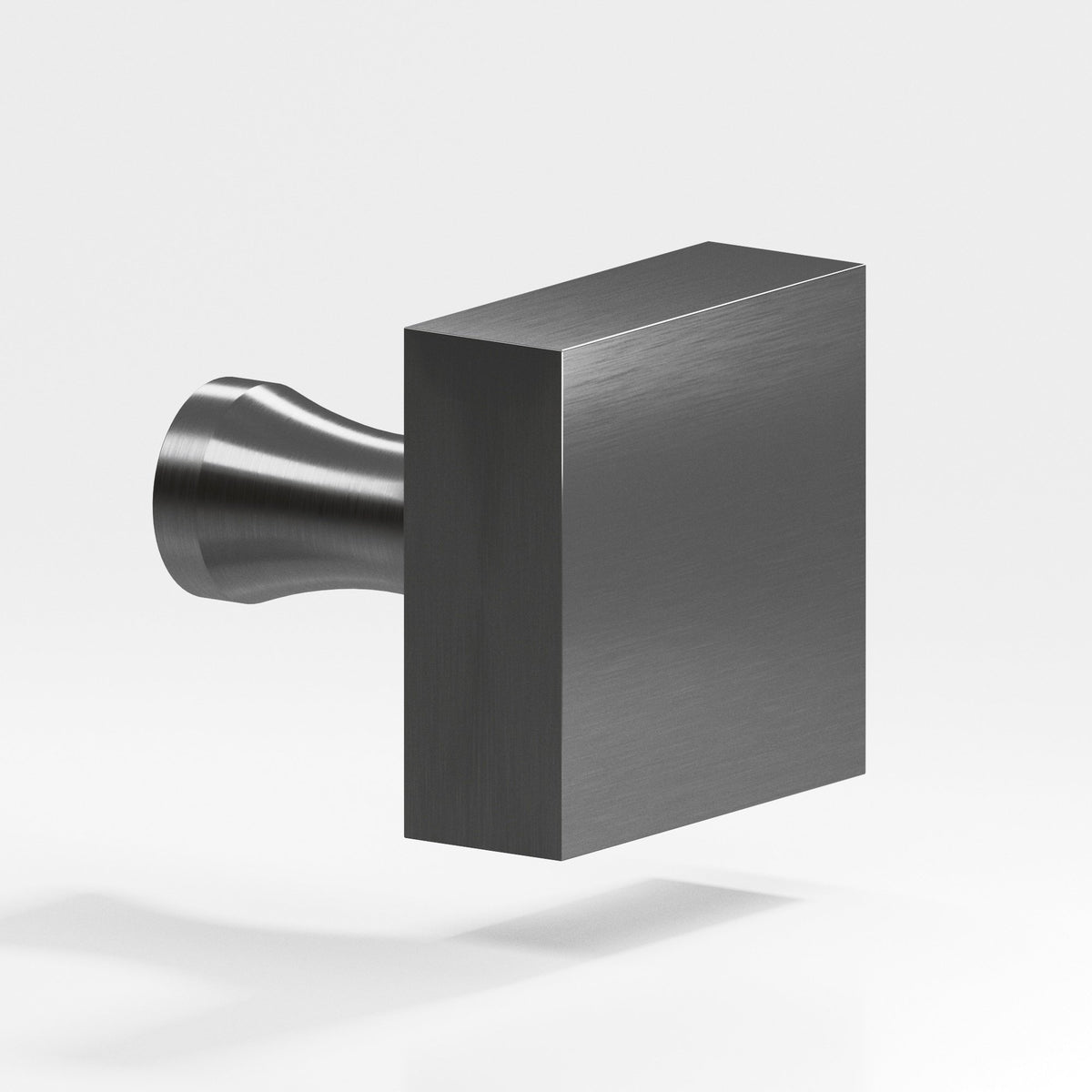 Colonial Bronze 120 Square Knob with Flared Post, 1 in - Graphite