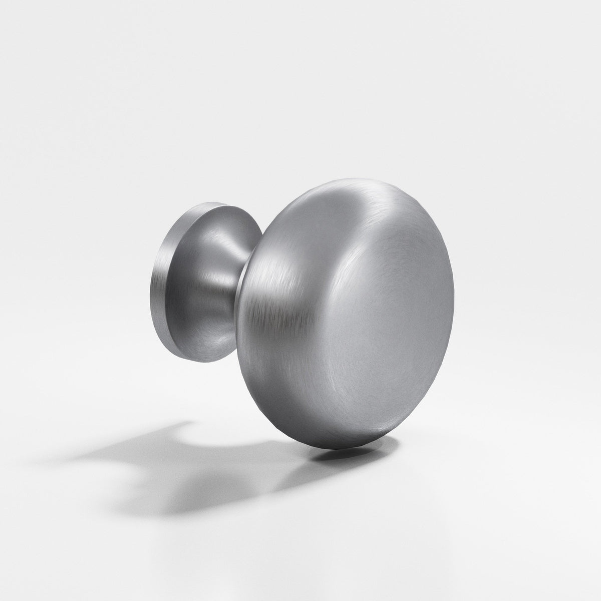 Colonial Bronze 124 Classic Round Knob, 1-1/8 in Diameter - Matte Satin Chrome