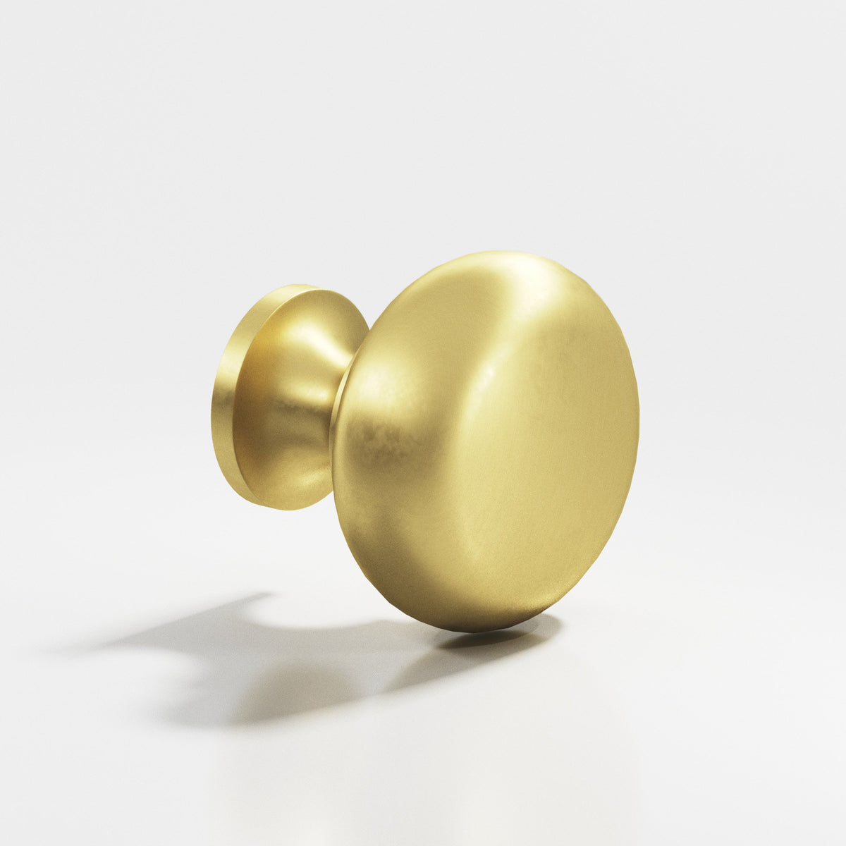 Colonial Bronze 124 Classic Round Knob, 1-1/8 in Diameter - Matte Satin Brass