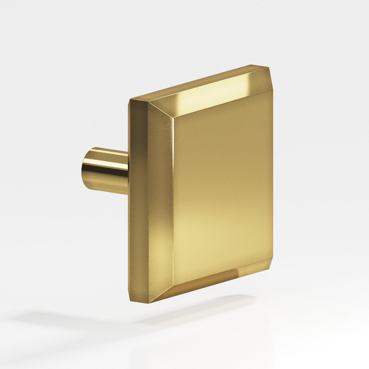 Colonial Bronze 127 Square Beveled Knob with Straight Post, 1-1/2 in - Antique Bronze
