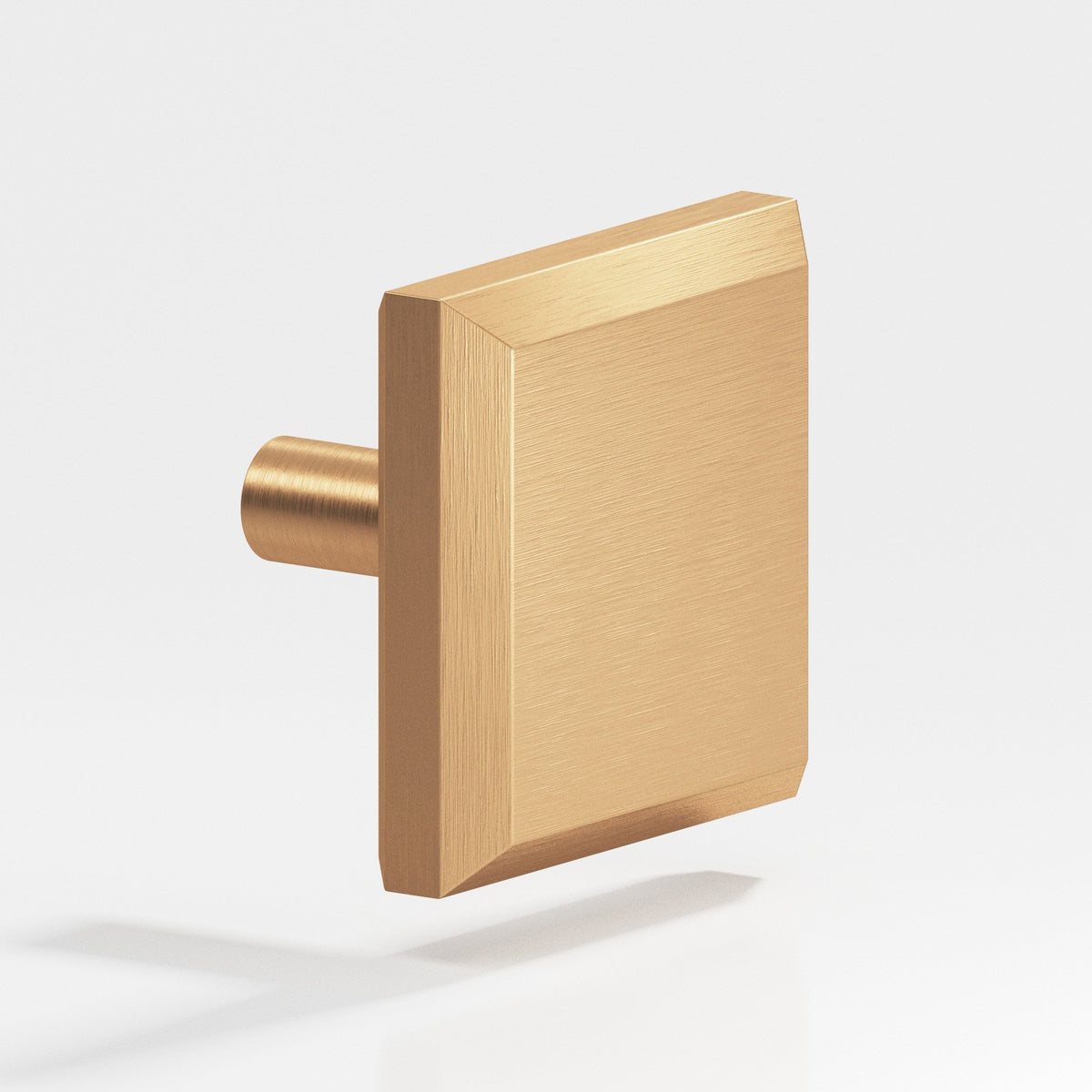 Colonial Bronze 127 Square Beveled Knob with Straight Post, 1-1/2 in - Matte Satin Bronze