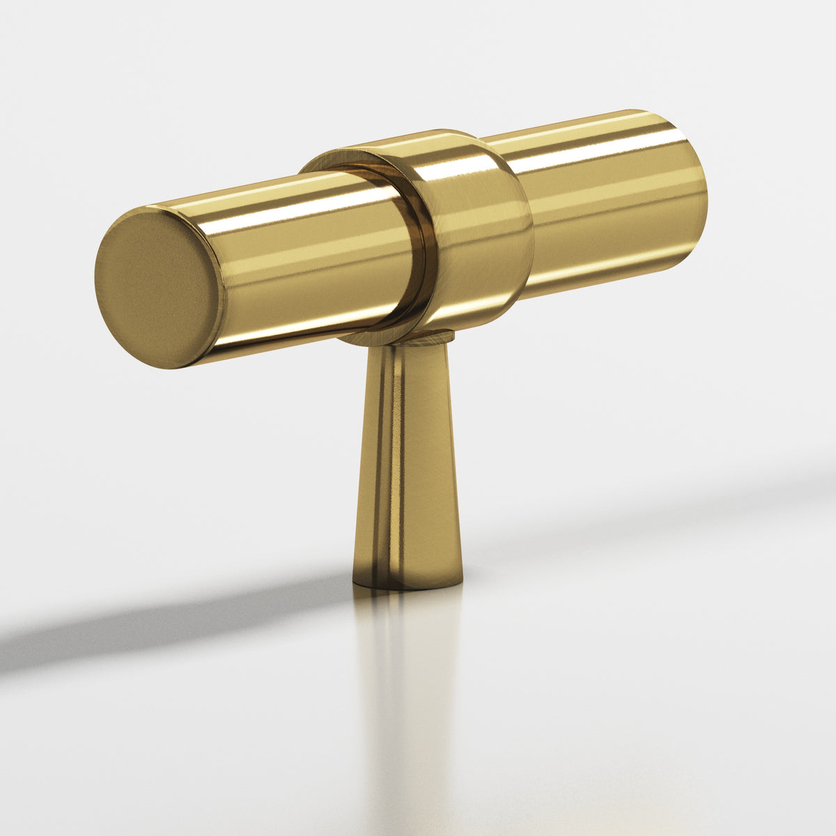 Colonial Bronze 1301 Collared T-Knob with Tapered Post, 2 in - Antique Bronze