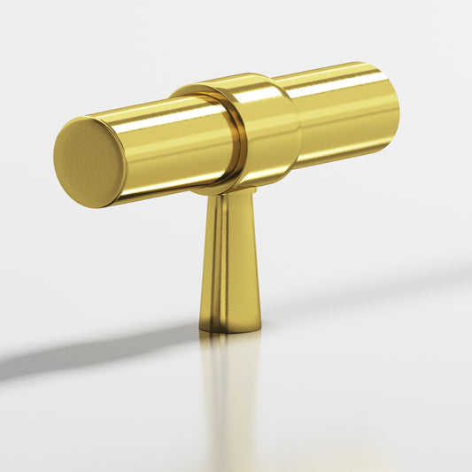 Colonial Bronze 1301 Collared T-Knob with Tapered Post, 2 in