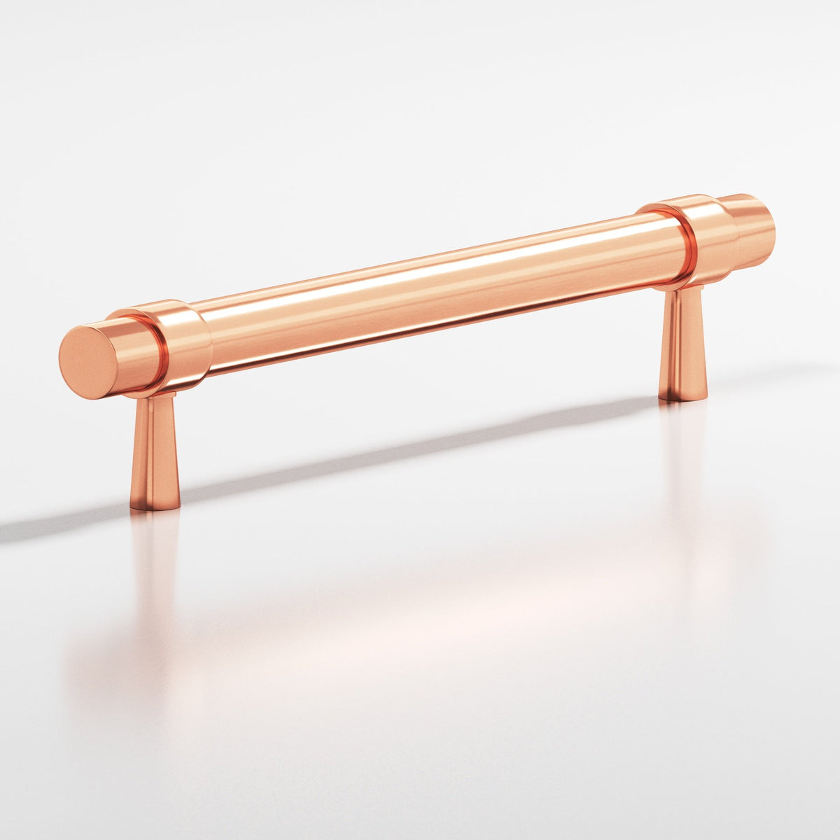 Colonial Bronze 1302 Collared Round Pull with Tapered Posts, 15/32 in Diameter - Satin Copper