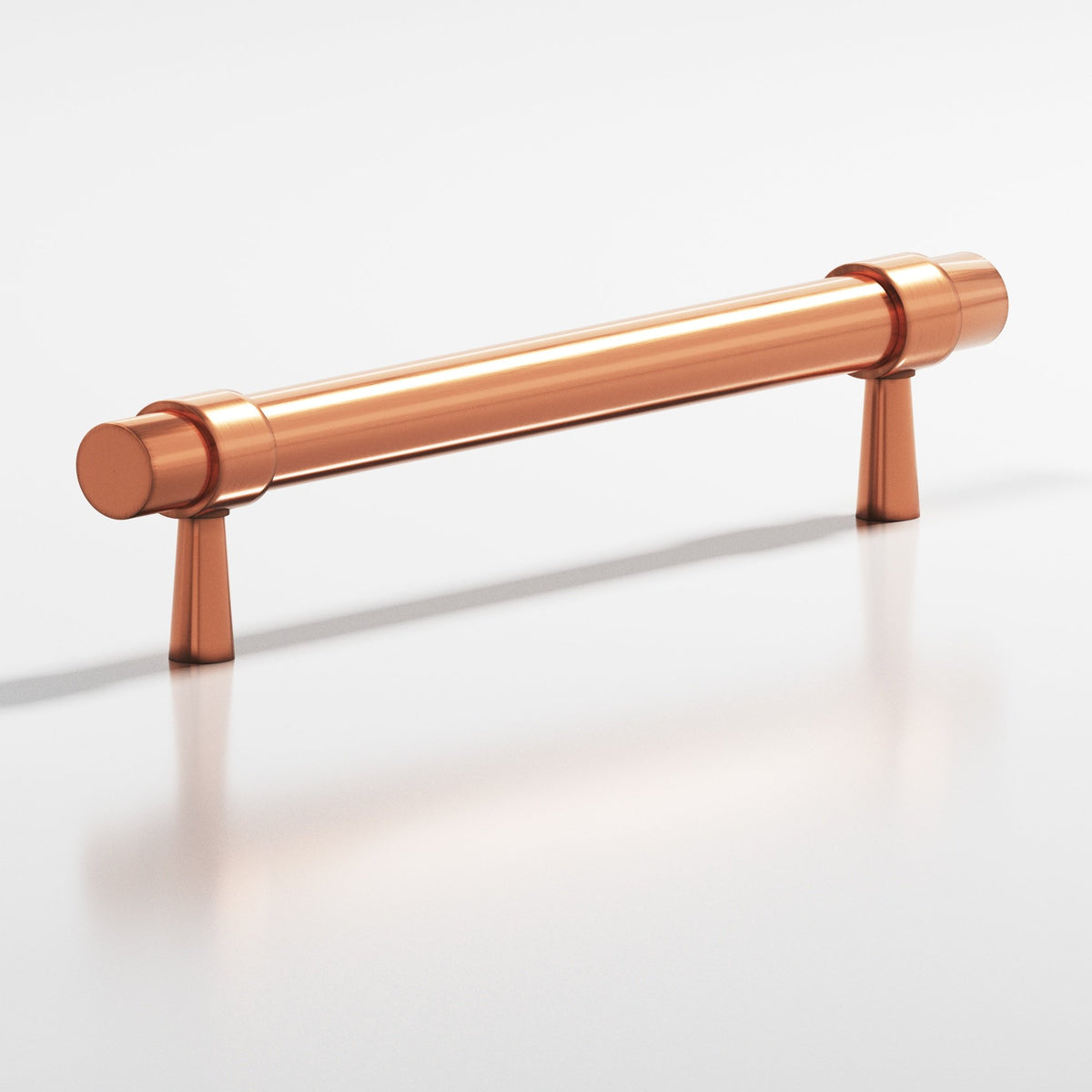 Colonial Bronze 1302 Collared Round Pull with Tapered Posts, 15/32 in Diameter - Antique Copper