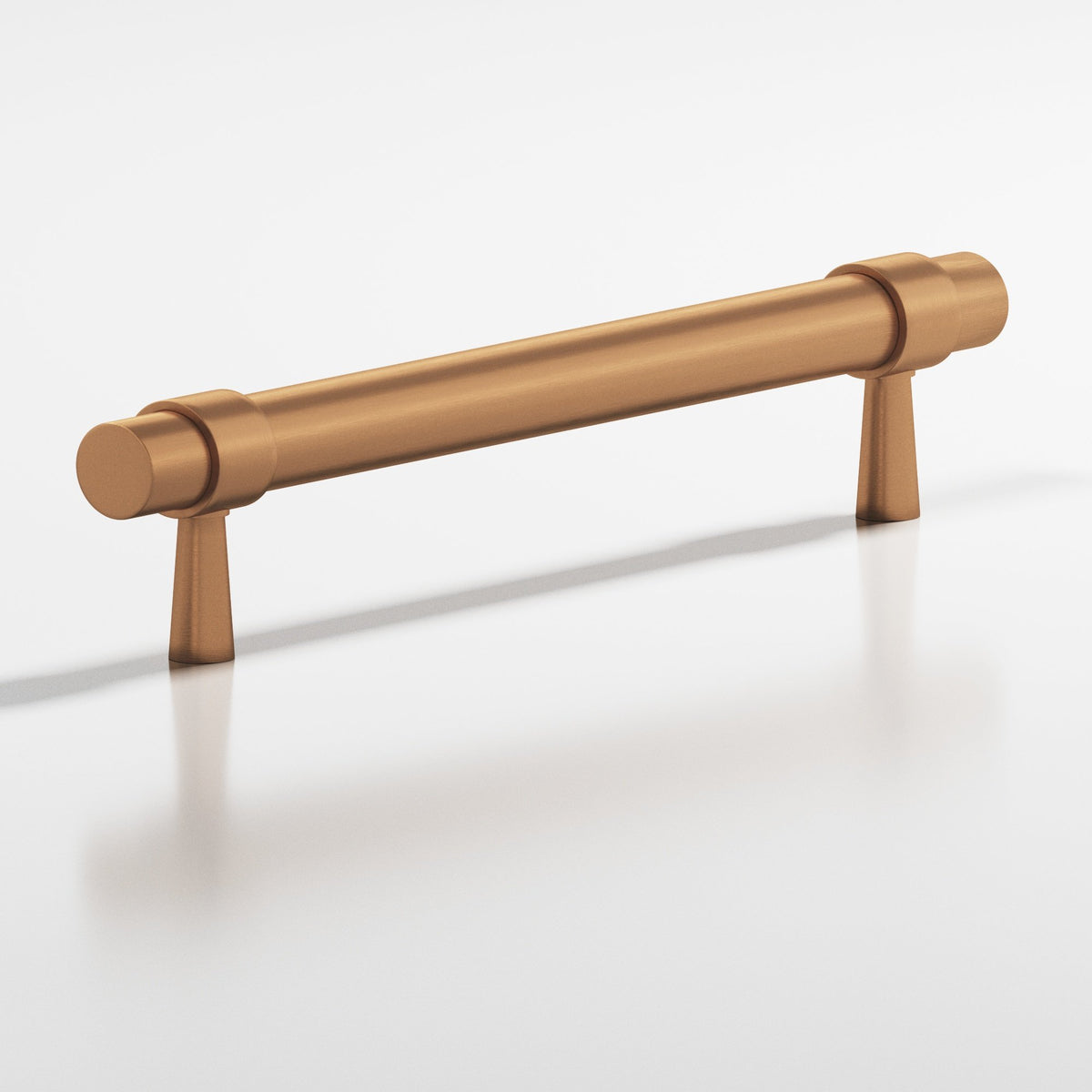 Colonial Bronze 1302 Collared Round Pull with Tapered Posts, 15/32 in Diameter - Matte Satin Bronze